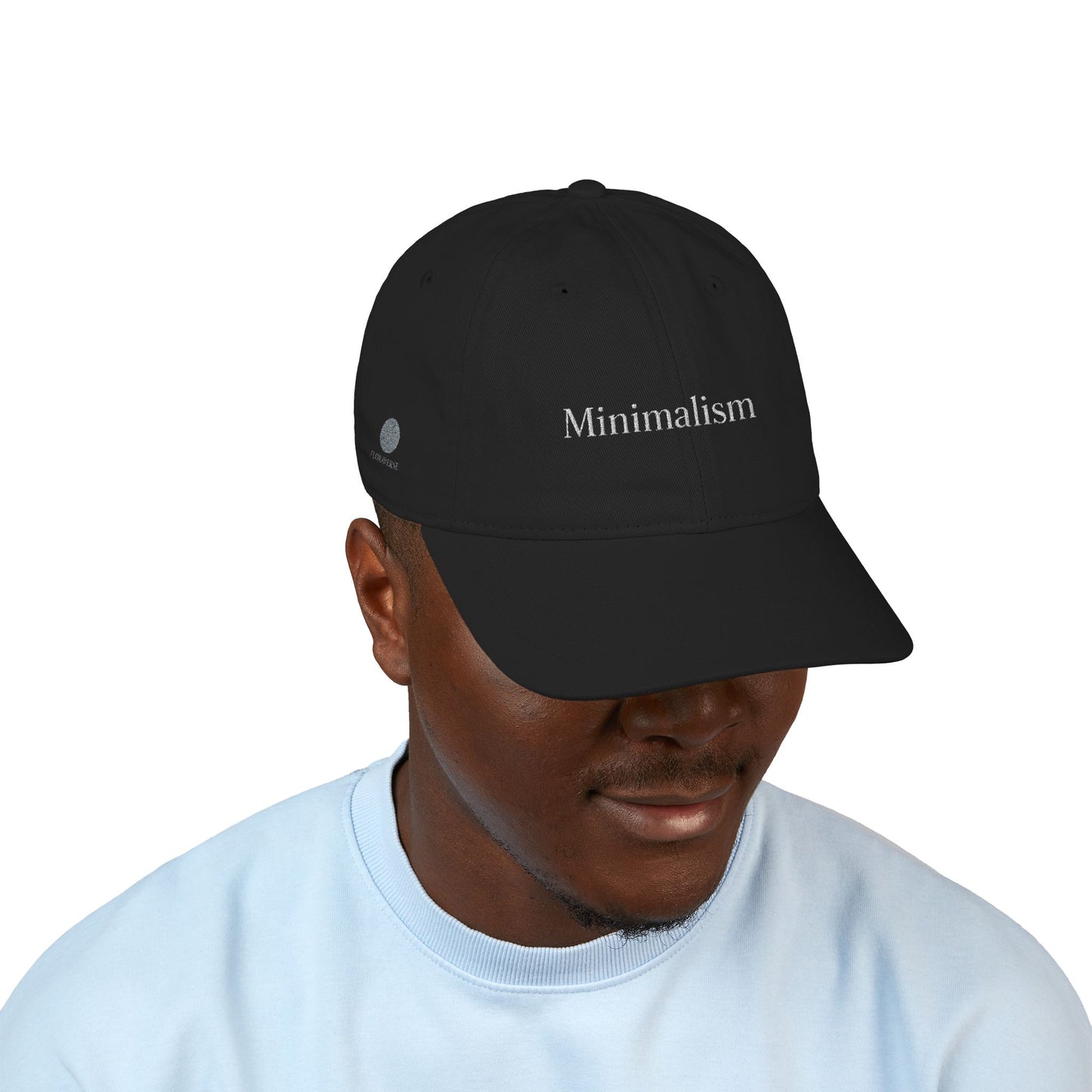 Minimalism Organic Baseball Cap – Embroidered Hat for Effortless Style