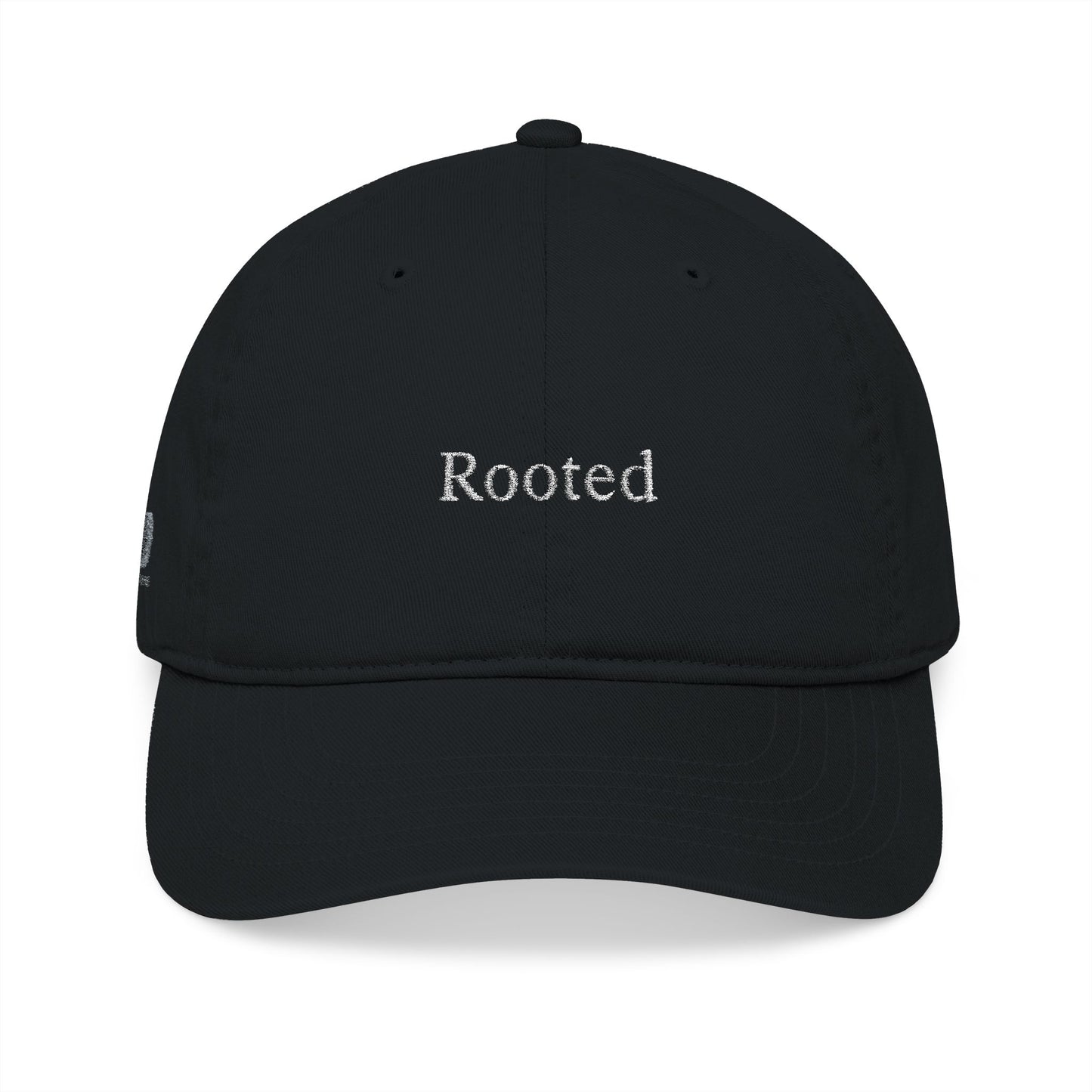 Rooted Organic Baseball Cap – Embroidered Nature-Inspired Headwear