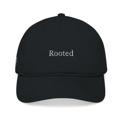 Rooted Organic Baseball Cap – Embroidered Nature-Inspired Headwear